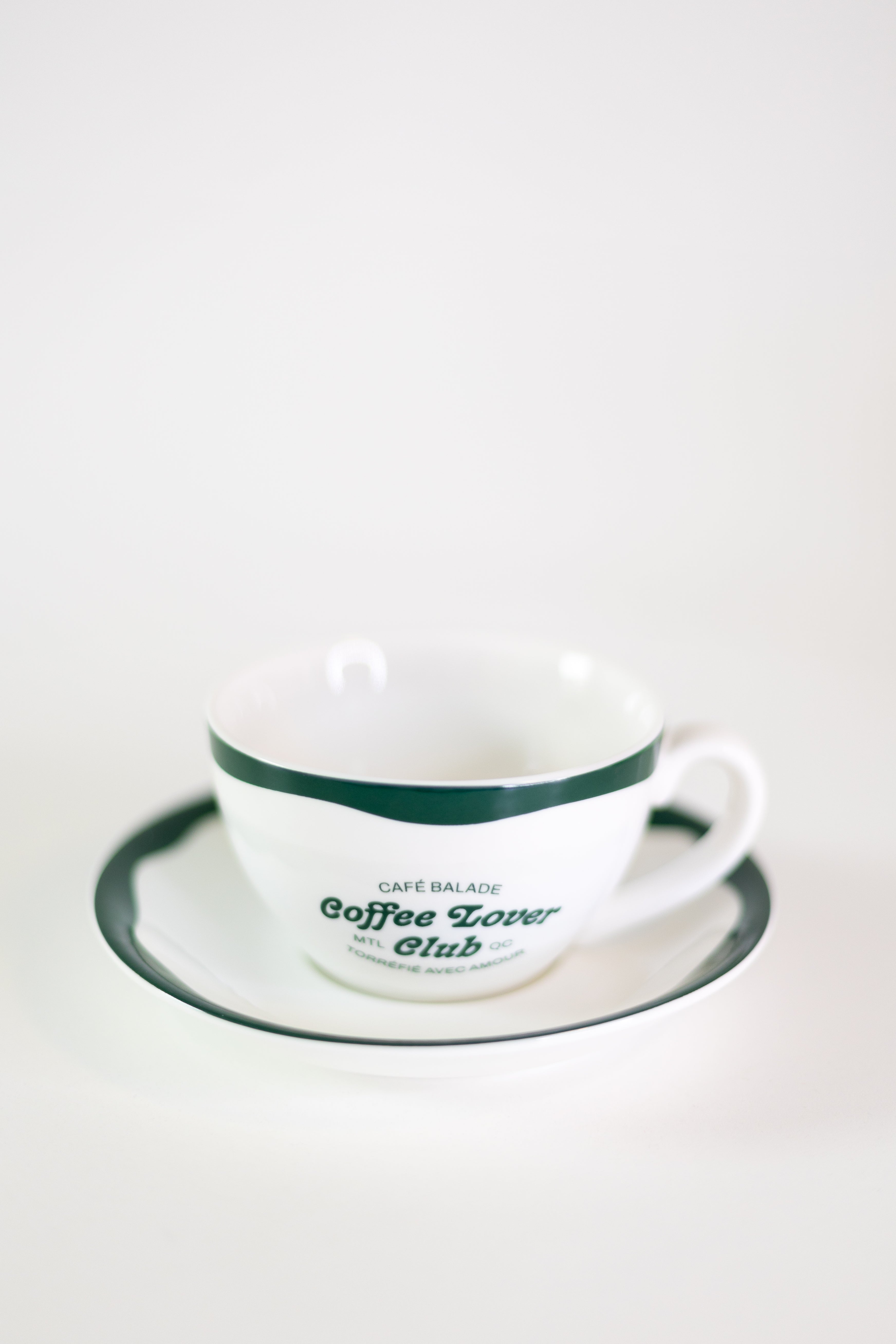Tasse et assiette en céramique Coffee Lover Club
